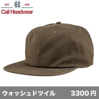 6パネル アンストラクチャード ウォッシュドツイルキャップ [WT92] Cali Headwear-カリ ヘッドウェア