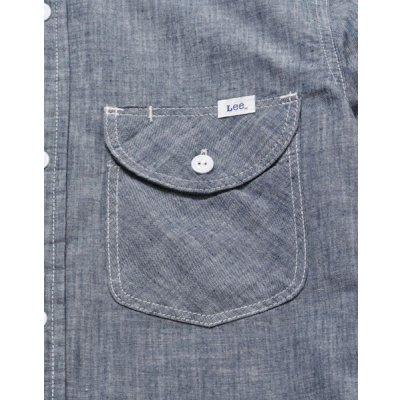 画像3: メンズ 半袖シャンブレーシャツ [LCS46005] Lee-リー