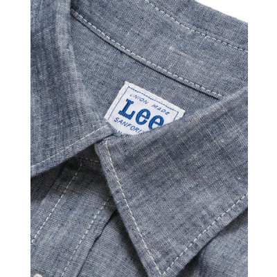 画像4: メンズ 半袖シャンブレーシャツ [LCS46005] Lee-リー