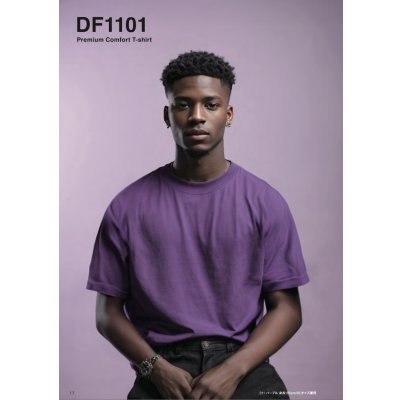 画像2: 6.6oz プレミアムコンフォートTシャツ [DF1101] D-FACTORY-ディーファクトリー