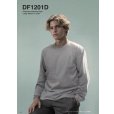 画像4: 6.6oz プレミアムガーメントダイ 長袖Tシャツ [DF1201D] D-FACTORY-ディーファクトリー (4)