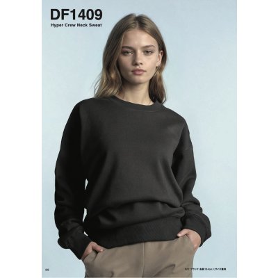 画像2: 8.8oz ハイパークルーネックスウェット [DF1409] D-FACTORY-ディーファクトリー