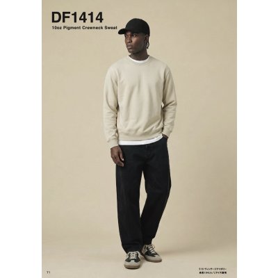 画像2: 10.0oz ピグメントクルーネックスウェット [DF1414] D-FACTORY-ディーファクトリー
