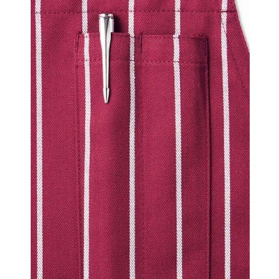 画像5: バッククロス 胸当てエプロン(ストライプ) [FK7161] FACEMIX-フェイスミックス