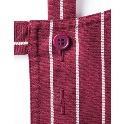 画像3: バッククロス 胸当てエプロン(ストライプ) [FK7161] FACEMIX-フェイスミックス