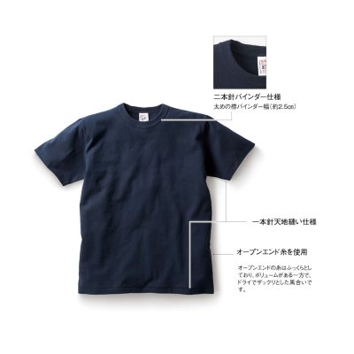 画像6: 6.2oz オープンエンド バインダーネックTシャツ [OE1118] CROSS＆STITCH-クロスアンドスティッチ