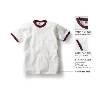 画像3: 6.2oz オープンエンド リンガーTシャツ [OE1121] CROSS＆STITCH-クロスアンドスティッチ