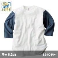 オープンエンド 3/4スリーブ ベースボールTシャツ [OE1230] CROSS＆STITCH-クロスアンドスティッチ