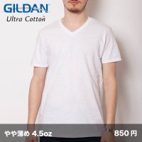 4.5oz ソフトスタイルVネックTシャツ [64V00] gildan-ギルダン