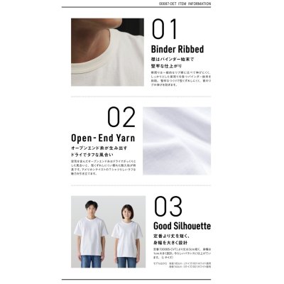 画像3: 5.9oz オープンエンドTシャツ [00087] printstar-プリントスター