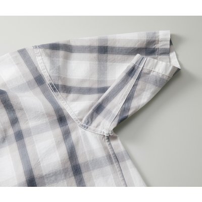 画像8: コットンチェック オープンカラー ショートスリーブシャツ [1693] United Athle-ユナイテッドアスレ