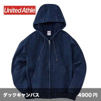 ダックキャンバス フェードウォッシュ ジップパーカ  [7423] United Athle-ユナイテッドアスレ