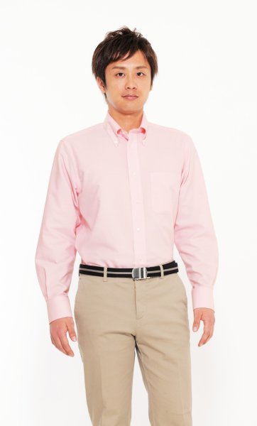 画像2: オックスフォード長袖シャツ [FB4510U] FACEMIX-フェイスミックス (2)