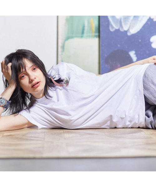 画像2: 6.2oz オープンエンド ポケットTシャツ [OE1117] CROSS＆STITCH-クロスアンドスティッチ (2)