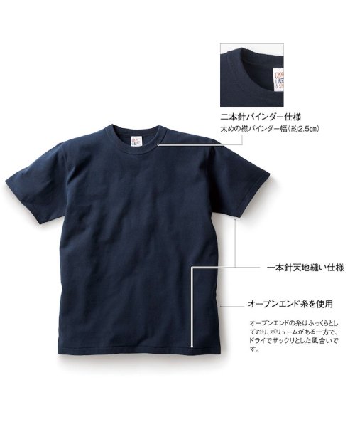 画像6: 6.2oz オープンエンド バインダーネックTシャツ [OE1118] CROSS＆STITCH-クロスアンドスティッチ (6)