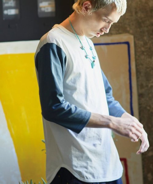 画像2: 6.2oz オープンエンド 3/4スリーブ ベースボールTシャツ [OE1230] CROSS＆STITCH-クロスアンドスティッチ (2)