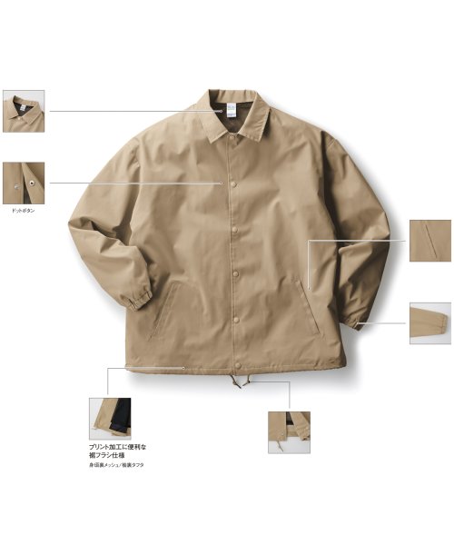画像3: リサイクルポリ コーチジャケット [PCJ-940] TRUSS-トラス (3)