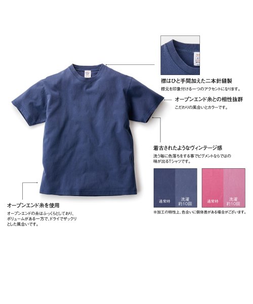 画像7: 6.2oz ピグメントTシャツ [PGT-144] CROSS&STITCH-クロスアンドスティッチ (7)