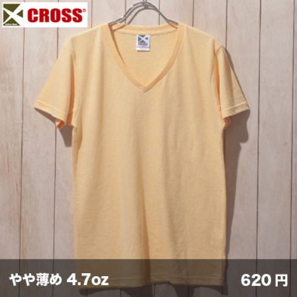 画像1: トライブレンドVネックTシャツ [CR1106] CROSS-クロス (1)