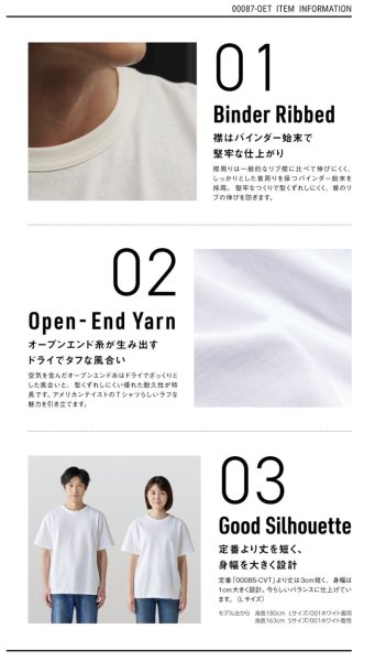 画像3: 5.9oz オープンエンドTシャツ [00087] printstar-プリントスター (3)