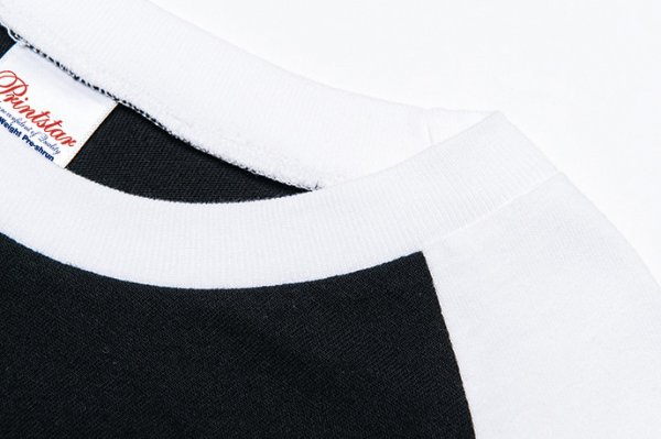 画像2: 5.6oz ヘビーウェイト ベースボールTシャツ [00107] printstar-プリントスター (2)