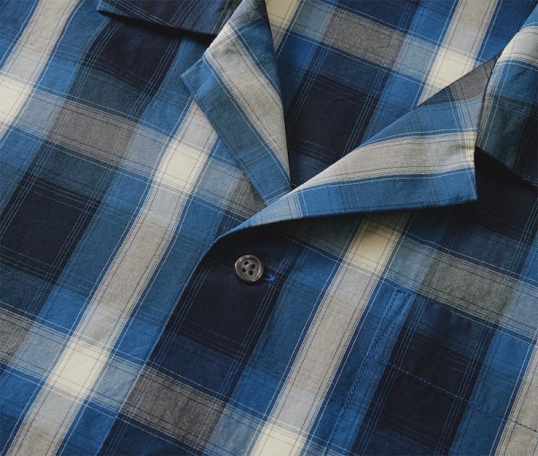 画像4: コットンチェック オープンカラー ショートスリーブシャツ [1693] United Athle-ユナイテッドアスレ (4)