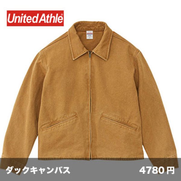 画像1: ダックキャンバス フェードウォッシュ ワーク ジャケット  [7424] United Athle-ユナイテッドアスレ (1)